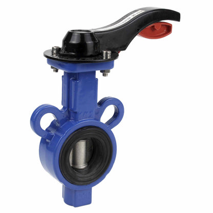 Water Butterfly Valve DNOVA WBV0232E-2W-Fb-H PN16, body material - aluminium alloy, disk material - stainless steel 316L, seal - EPDM, handwheel operated