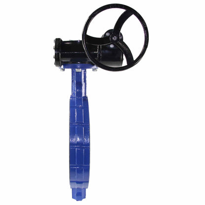 Water Butterfly Valve DNOVA WBV3432E-2W-Fb-R PN16, body material - carbon steel WCB, disk material - stainless steel AISI 316L, seal - EPDM, gear operated