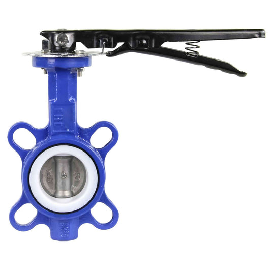 Water Butterfly Valve DNOVA WBV3432P-2W-Fb-H PN16, body material - carbon steel WCB, disk material - stainless steel 316L, seal - PTFE, handwheel operated