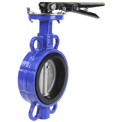 Water Butterfly Valve DNOVA WBV3432N-2W-Fb-H PN16, body material - carbon steel WCB, disk material - stainless steel 316L, seal - NBR, handwheel operated