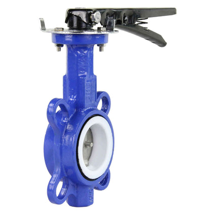 Water Butterfly Valve DNOVA WBV3432P-2W-Fb-H PN16, body material - carbon steel WCB, disk material - stainless steel 316L, seal - PTFE, handwheel operated