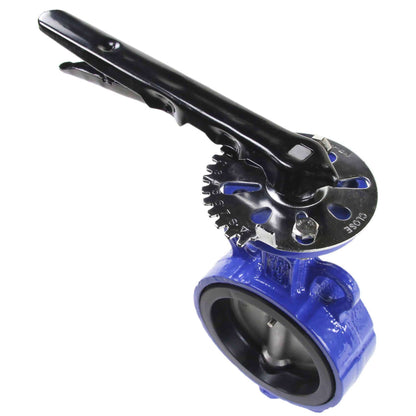 Water Butterfly Valve DNOVA WBV3432N-2W-Fb-H PN16, body material - carbon steel WCB, disk material - stainless steel 316L, seal - NBR, handwheel operated