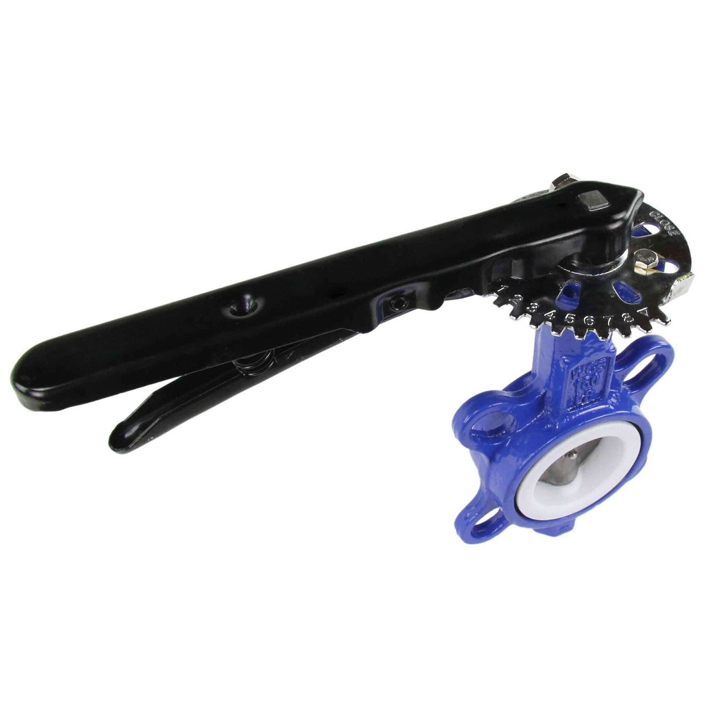 Water Butterfly Valve DNOVA WBV3432P-2W-Fb-H PN16, body material - carbon steel WCB, disk material - stainless steel 316L, seal - PTFE, handwheel operated
