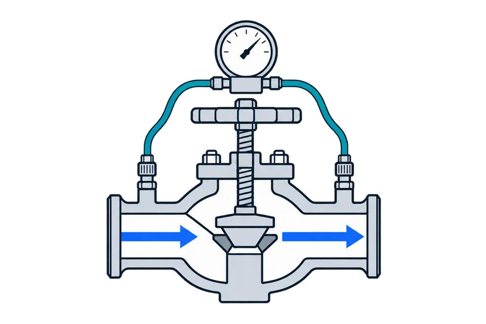 Static balancing valve: Measuring
