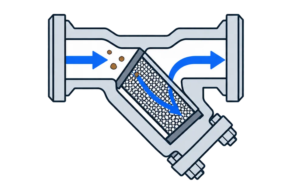 Y-pattern strainer: Clean