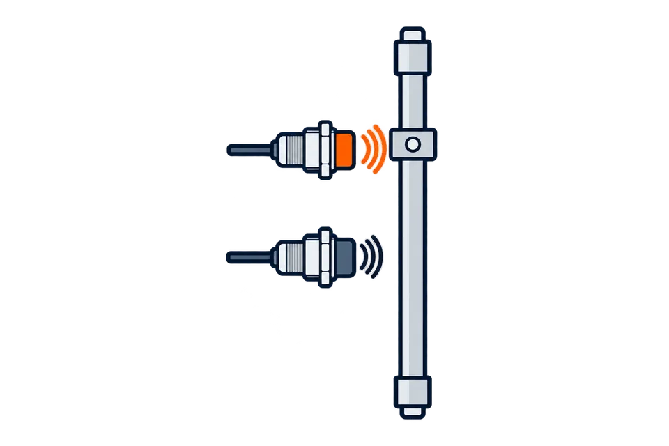 Inductive end sensors: Gate open