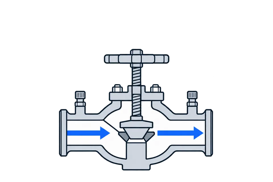 Static balancing valve: Preset
