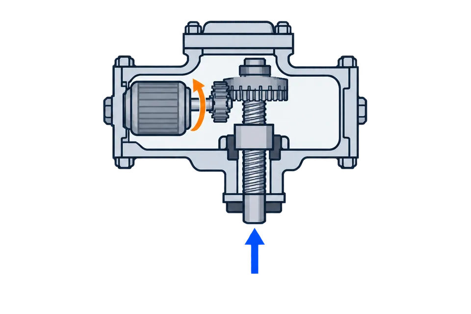 Multi-turn electric actuator: Opening