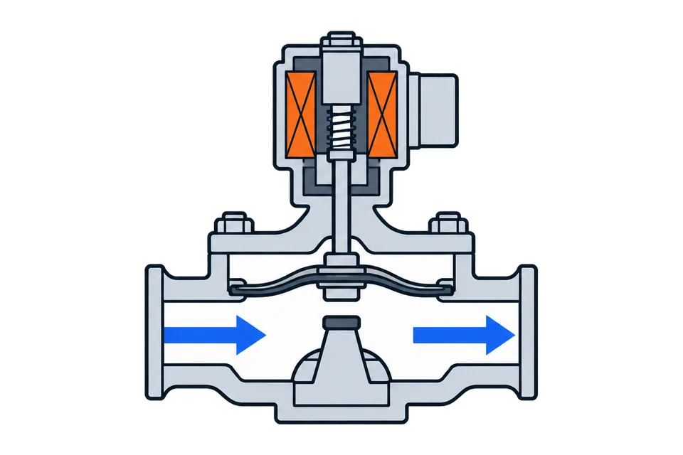 Assisted-lift solenoid inset: Coil on